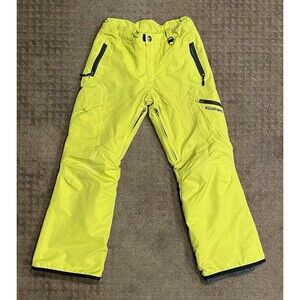 Boulder Gear ~ Bright Yellow/Green- Youth Bolt Cargo Snow / SKI PANTS sz Large